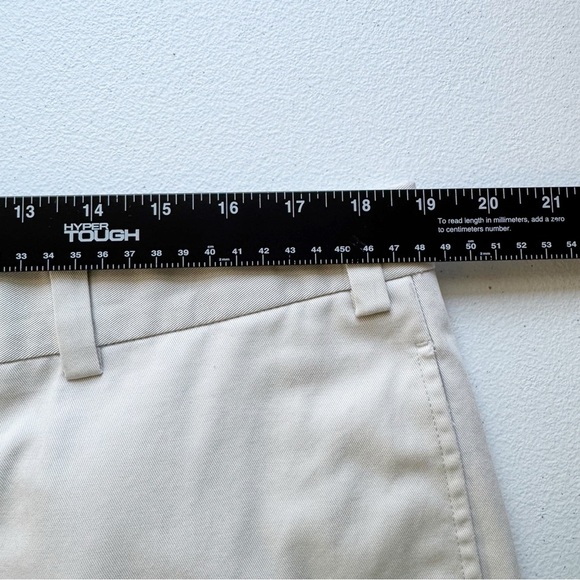 L.L. Bean Neutral Tan Chinos 100% Cotton Flat Front Straight Leg Pants Size 40 - Picture 7 of 8